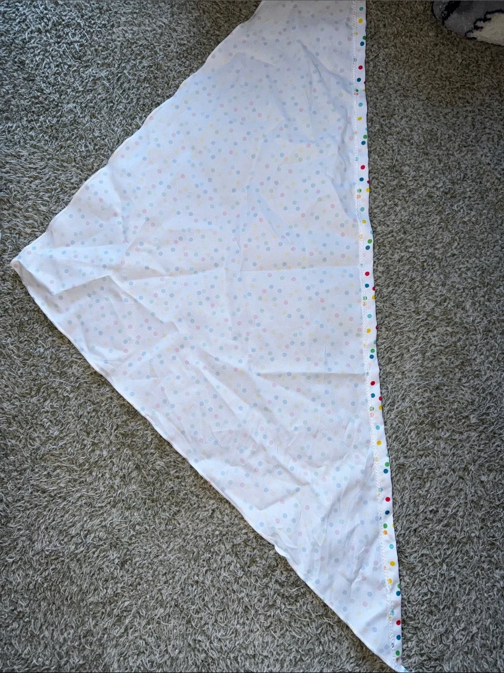 Top Paw White Bandana Bib with Multicolor Polka Dots